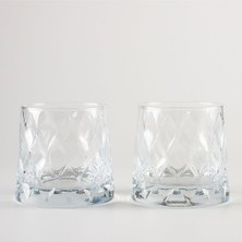 Hediyesepeti Kristal Desenli 2li Set Meşrubat Bardağı