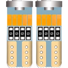 HNC 24V 15 LED T10 Dipsiz Park Ampulü Turuncu Işık - Tır & Otobüs Uyumlu (2 Adet)