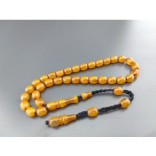 İskeçe Tesbih Isa Balkaya Usta Eseri Kat Kat Ipe Dizili(Eski Usul) Havşalı Eski Sıkma Kehribar Sertifikalı 10244