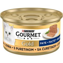 Gourmet Gold Kıyılmış Hindi Etli Kedi Konservesi 85 gr