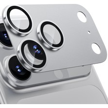 Wsken iPhone 17 Pro Için Mat Kamera Koruması - Metal Plaka 9h Sertlik Çizilmeye Karşı Dayanıklı,