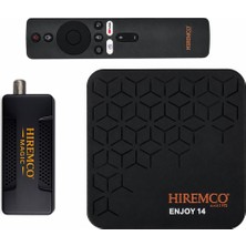 Hiremco Enjoy 14 + Magic Usb-A Kurulu Uydu Seti 4K Android Tv Box