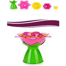 ALK Buffer® Manolya Çiçek Tasarımlı 3 Farklı Boy Matruşka Huni Seti ve Standı