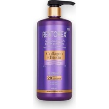 Murahze Restorex Collagen & Biotin Dolgunlaştırıcı Şampuan 900 ml – Hacimsiz Saçlar Için Sülfatsız, Kolajen ve Biotin Içerikli Yoğun Hacim Veren Bakım Şampuanı
