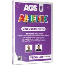 Yediiklim Yayınları Yediiklim 2027 Ags Ahenk Serisi Mevzuat Anayasa Video Ders Notu