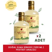 Fermente Bahçem Doğal Elma Sirkesi 500 ml 2'li Paket (Doğal Fermantasyon & Pestisit Analizli)