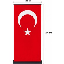 Arte Display Türk Bayrağı Baskılı Pro Roll Up Banner 100X200CM