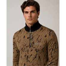 Prolet Erkek Jacquard Terrain Fermuarlı Sweatshirt