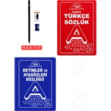 Parıltı Yayınları Ilkokul Türkçe Sözlük Deyimler ve Atasözleri 2'li Sözlük Seti(Biala Kapak) Tdk Son Değişiklikler Esas Alınmıştır Kalem Seti Hediyeli