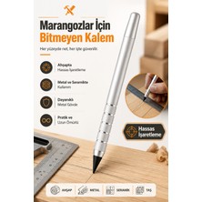 Nublado Marangoz Bitmeyen Kalem – Metal Gövdeli Hassas Işaretleme Kalemi Ahşap Metal Seramik ve Taş Uyumlu
