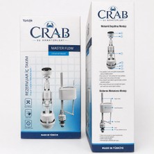 Crab Standart Basmalı Rezervuar Sifon Iç Takımı | Evrensel Uyumlu | Kolay Montaj | Beyaz