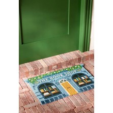 Anthropologie Book Shop Baskılı Hindistan Cevizi Lifli Paspas