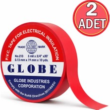Goldsea Marine Tekne Elektrik Bandı Kırmızı 0.13 mm x 19 mm x 10 Yds ( 2 Adet )