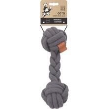 M-Pets Coto Grey Duo Ball 28CM Örgü Oyuncak