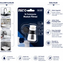 Eco Lounge 12 Adet Musluk Ucu Filtresi 2 Fonksiyonlu 360° Derece Dönebilen Başlık 16-19MM Caşlık Çapı BX40