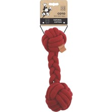 M-Pets Coto Red Duo Ball 28CM Örgü Oyuncak
