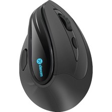Dexim NG09 Bluetooth + Wireless Rgb Anti-Rsı Şarj Edilebilir Ergonomik Mouse - Siyah