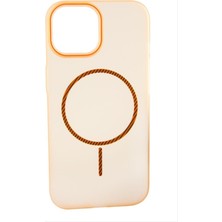 Bijuteri Net iPhone 13/14 Buzlu Magsaff Kapak Kılıf - Gri