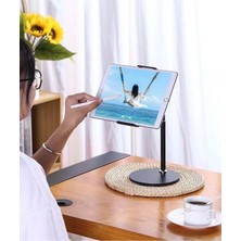 Empressco 360 Ayarlı Metal Standlı Masa Üstü Tablet Telefon Tutucu Telefon Tablet Standı