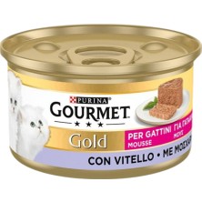 Gourmet Gold Kitten Mousse Veal Dana Etli Yavru Kedi Konservesi 85GR