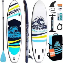 Outdoor PD01ŞIŞME Sup Board  280X81X15 Cm– 150 kg Taşıma Kapasiteli Profesyonel Stand Up Paddle Board Seti – Deniz, Göl ve Yoga Kullanımına Uygun Paddle Board