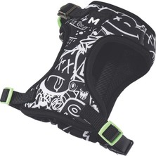 M-Pets Urban Style Black/white Easy Fit Köpek Göğüs Tasması (Xs)
