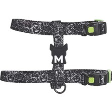 M-Pets Urban Style Black/white Active Köpek Göğüs Tasması (L)