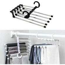 Eco Lounge Hareketli Dolap Içi Pantolon Kravat Şal Askı Sistemi Düzenleyici Katmanlı Askılık Organizer BX40