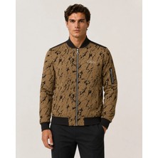 Prolet Erkek Jacquard Terrain Jakarlı Bomber Ceket