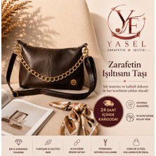 Kadın Zinicir Detaylı Suni Deri El & Omuz Çantası