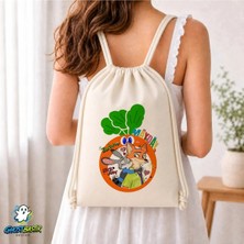 Ghostbastır Design Zootropolis Büzgülü Keten Çanta C383