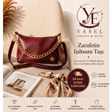 Kadın Zinicir Detaylı Suni Deri El & Omuz Çantası
