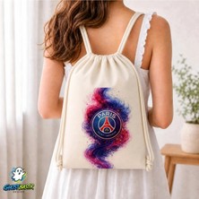 Ghostbastır Design Paris Saint Germain Büzgülü Keten Çanta C215