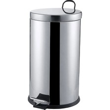 Eco Lounge Pedallı 16LT Krom Metal Çöp Kovası BX40
