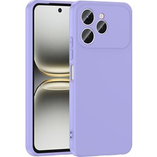 Tecno Spark 40 4g Uyumlu Zore Mara Lansman Kadife Iç Yüzeyli Mat Silikon Kılıf - Lyon Tech