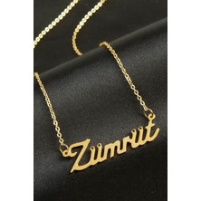 Bijuteri Net Zümrüt Isimli Kolye (Kişiye Özel) - Sarı
