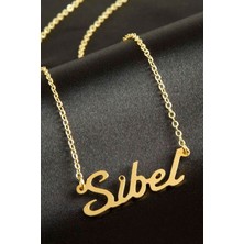 Bijuteri Net Sibel Isimli Kolye (Kişiye Özel) - Sarı