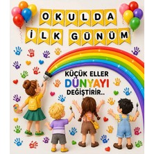 Promisebackdrop2 150X200 Cm, Okulda Ilk Günüm, Okul Etkinlik Kumaş Fon