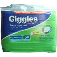 Giggles Yetişkin Bel Bağlamalı Hasta Bezi Large 30'lu 1 Paket 30 Adet