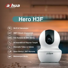 Dahua DH-H3F Hero H3F 2k - 4mp Iç Mekan Wifi 360DERECE Akıllı Bebek & Güvenlik Kamerası