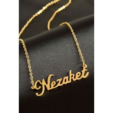 Bijuteri Net Nezaket Isimli Kolye (Kişiye Özel) - Sarı