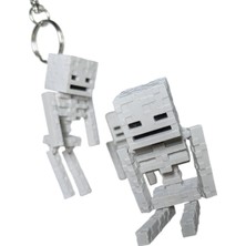 Renibo Minecraft Skeleton Hareketli (Iskelet) Figürlü Anahtarlık -Tasarım Çanta ve Anahtar Süsü