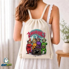 Ghostbastır Design Teletabi Büzgülü Keten Çanta C331