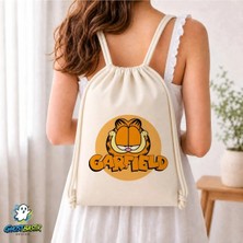 Ghostbastır Design Garfield Büzgülü Keten Çanta C097