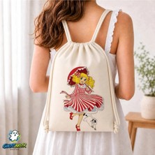 Ghostbastır Design Şeker Kız Candy Büzgülü Keten Çanta C306