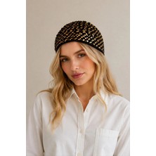 Eco Lounge Kadın Yazlık Pullu Örgülü Fileli Bohem Bone Başlık
