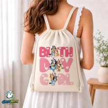 Ghostbastır Design Bluey Büzgülü Keten Çanta C029