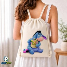 Ghostbastır Design Eeyore Büzgülü Keten Çanta C087