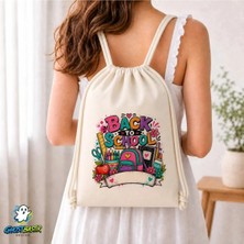 Ghostbastır Design Okula Dönüş Büzgülü Keten Çanta C207