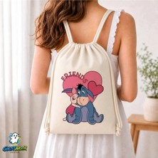 Ghostbastır Design Eeyore Büzgülü Keten Çanta C090
